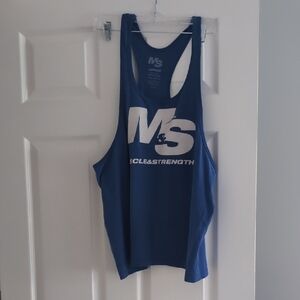 Blue Muscle & Strength Tank Top